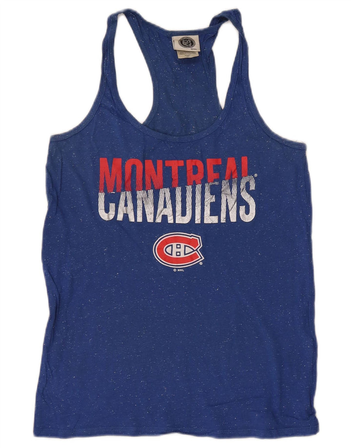 Vestă grafică NHL Montreal Canadiens pentru femei UK 10 Small Blue Flecked