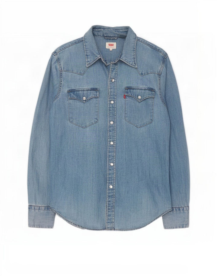 Cămașă de blugi pentru bărbați Levi's XS Albastru