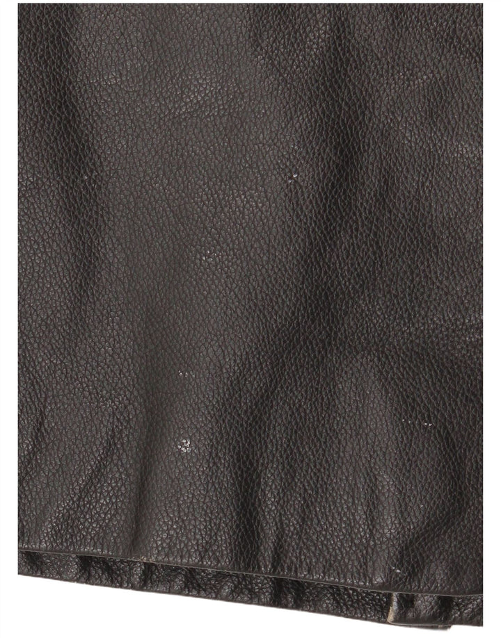 Jachetă din piele pentru bărbați St. Bernard UK 40, mare, neagră