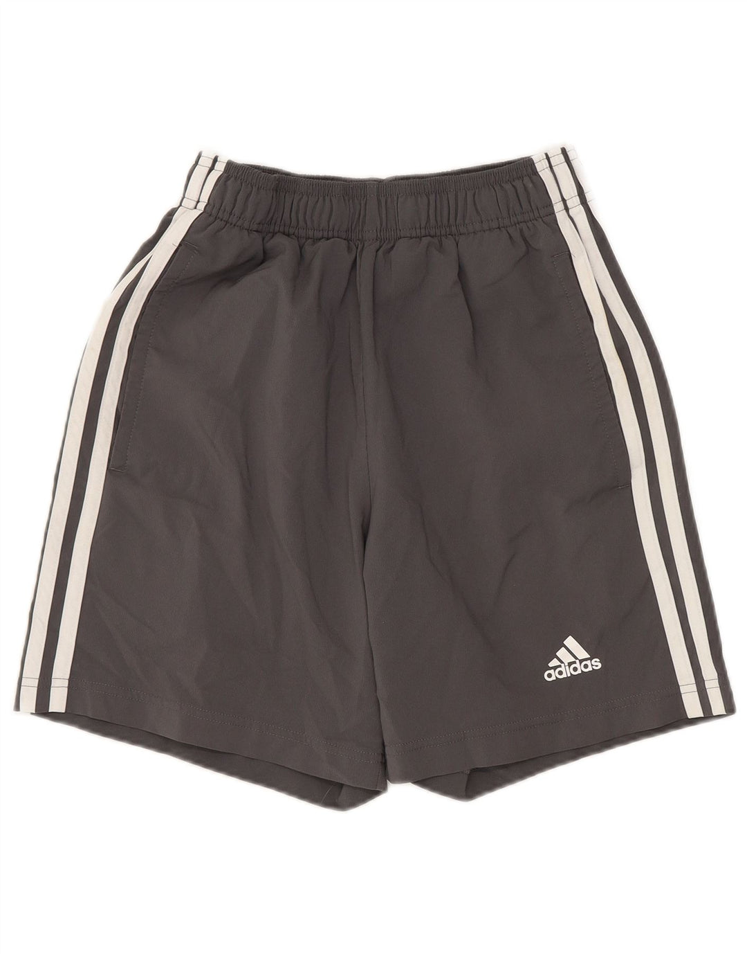 Pantaloni scurți sport pentru băieți ADIDAS 9-10 ani XS poliester gri