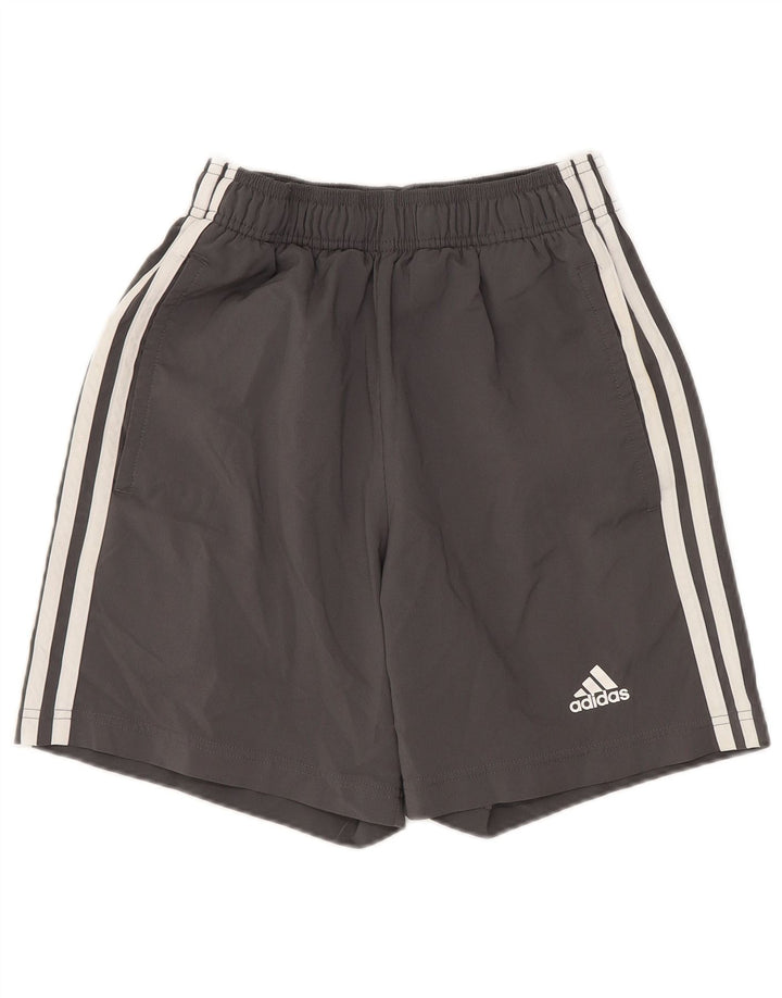 Pantaloni scurți sport pentru băieți ADIDAS 9-10 ani XS poliester gri