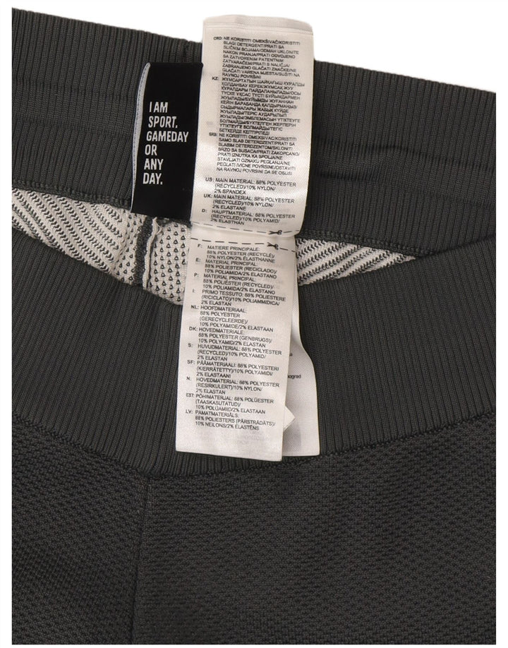 Pantaloni de trening Adidas pentru femei UK 14 Gri mediu Poliester color bloc