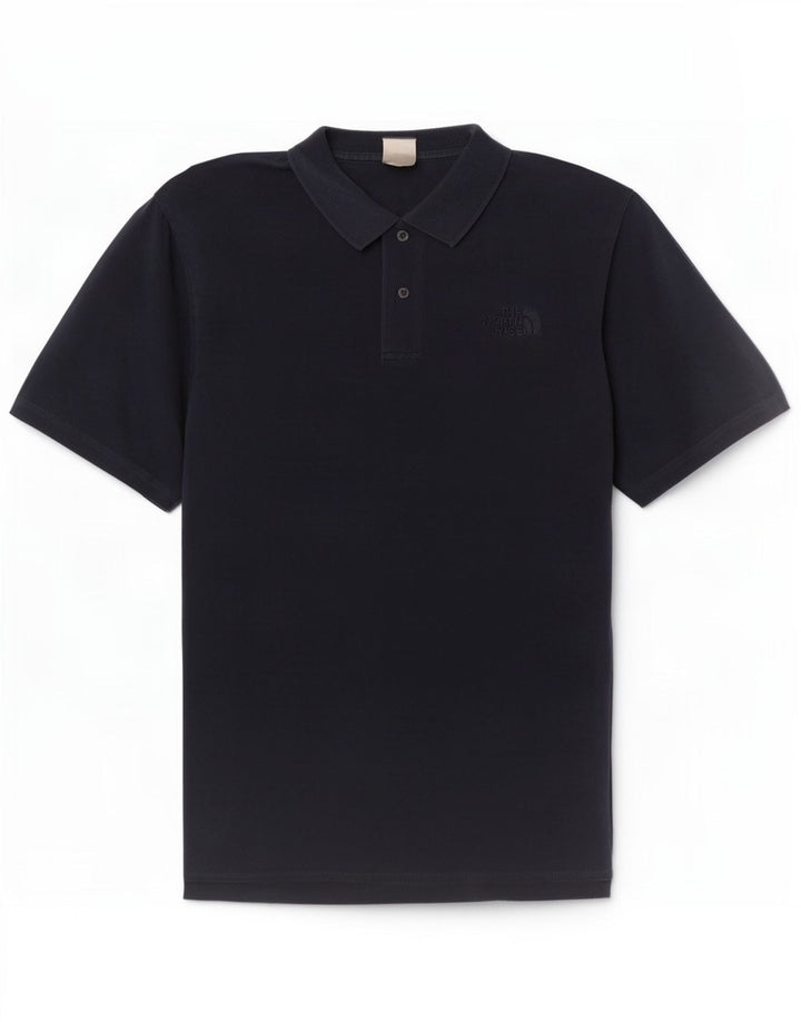 Tricou polo pentru bărbați The North Face, bumbac, albastru bleumarin mediu