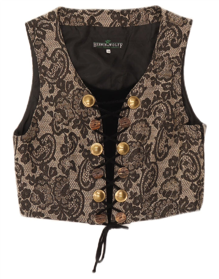 Top corset fără mâneci pentru femei Berwin & Wolff IT 42 Medium Bej Floral