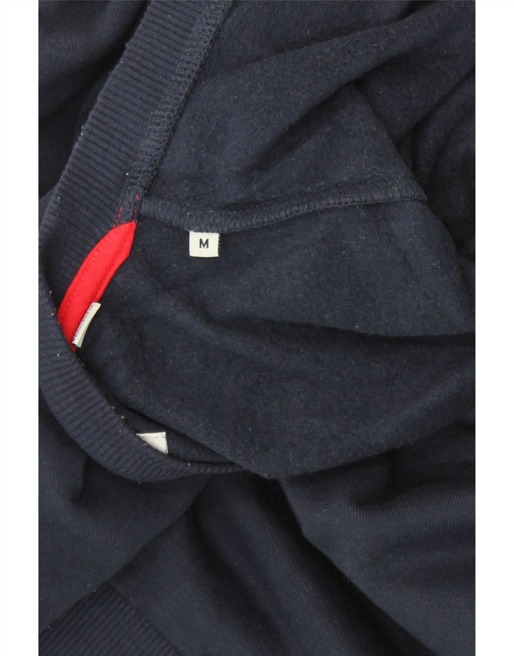 JACK & JONES Mens Graphic Sweatshirt Jumper Medium Navy Blue Cotton Vintage Jack & Jones and Second-Hand Jack & Jones from Messina Hembry 