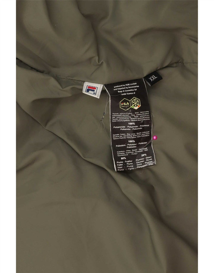 Jachetă căptușită pentru bărbați Fila UK 44 2XL Poliester verde