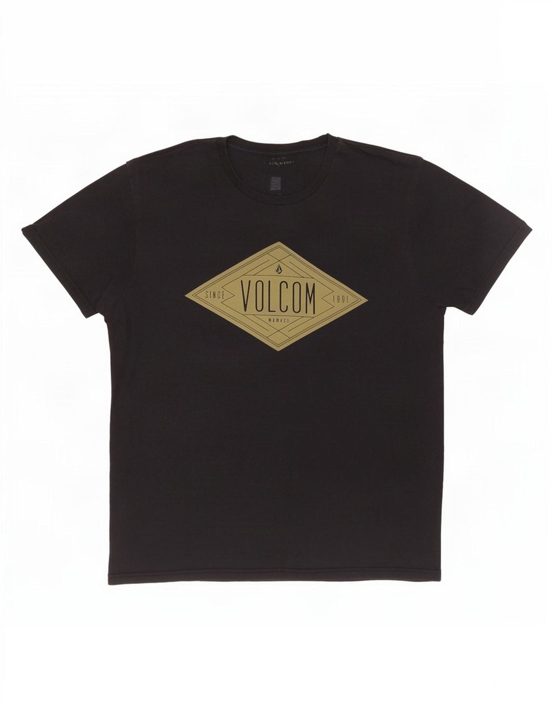 Tricou grafic pentru bărbați Volcom Top mare din bumbac negru
