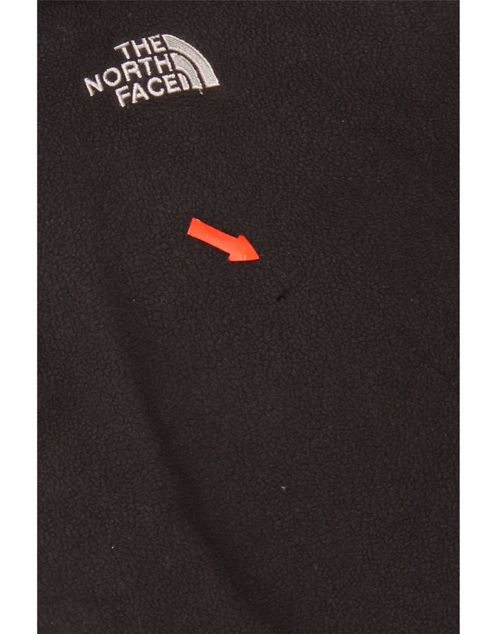 Pulover pentru bărbați The North Face, cu fermoar și gât, poliester mare, negru