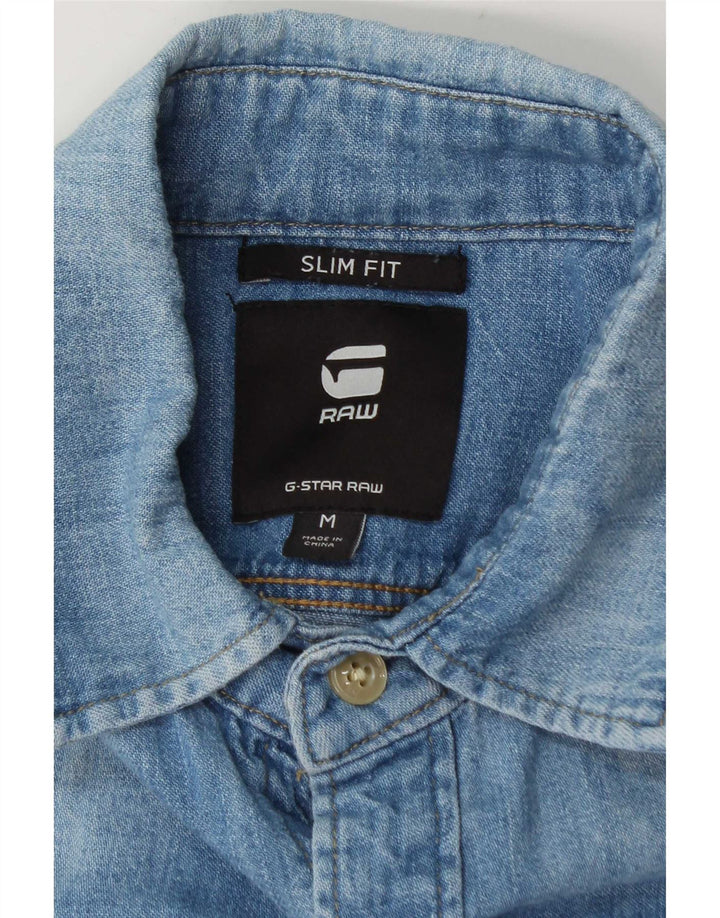 Cămașă G-Star pentru bărbați, slim fit, albastru mediu