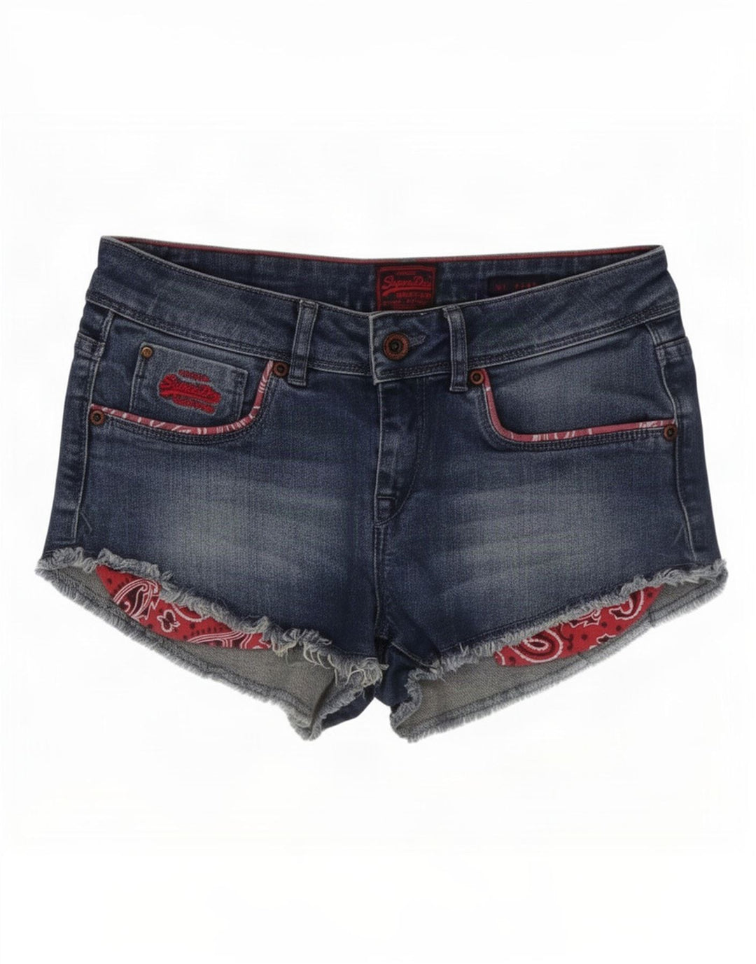 Pantaloni caldi din denim pentru femei Superdry Medium W28 Blue