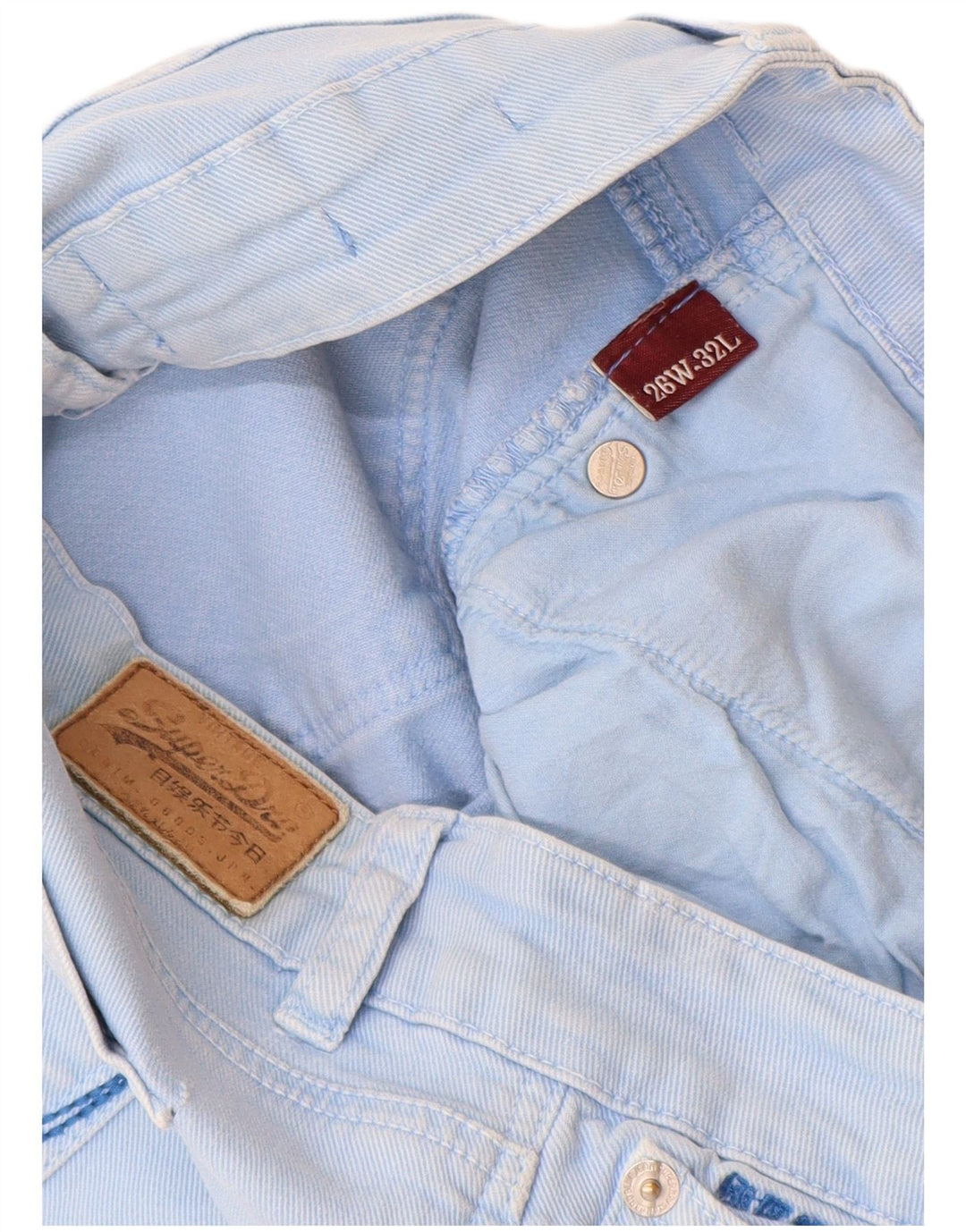 Blugi Superdry Super Skinny pentru femei W26 L27 Albastru