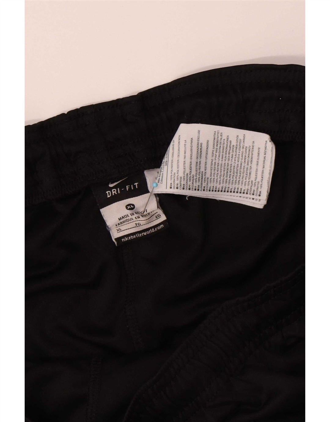 Pantaloni scurți sport Nike Dri Fit pentru femei XL, poliester negru