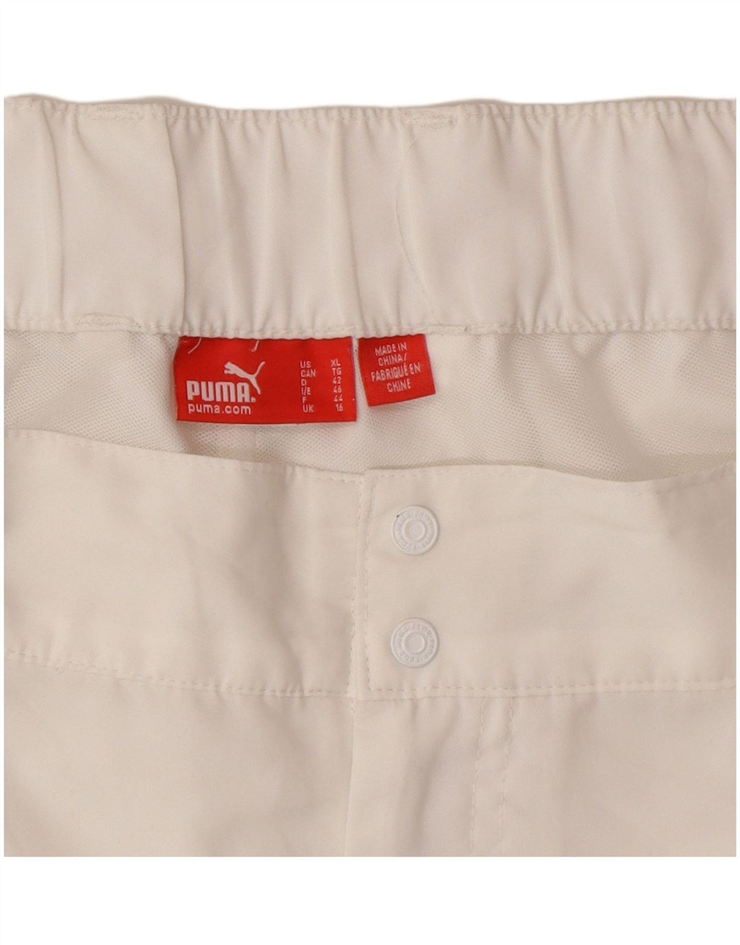 Pantaloni scurti casual PUMA pentru femei UK 16 Large W34 White