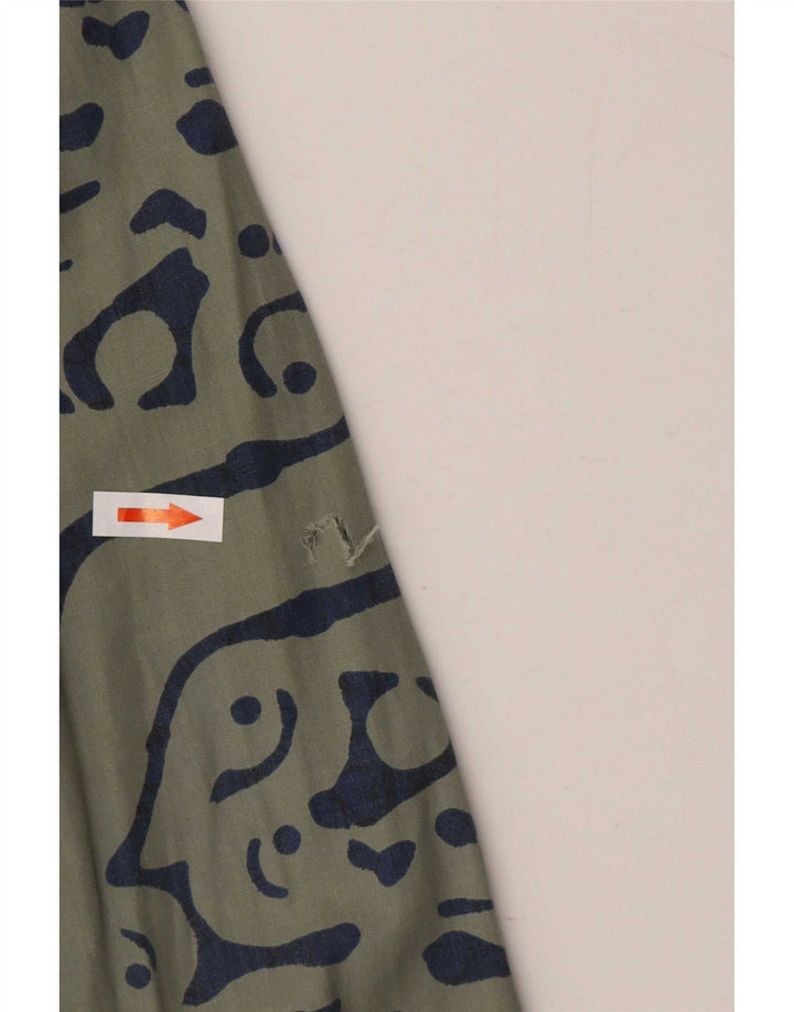 Camasă pentru bărbați cu model abstract cacao, verde mare