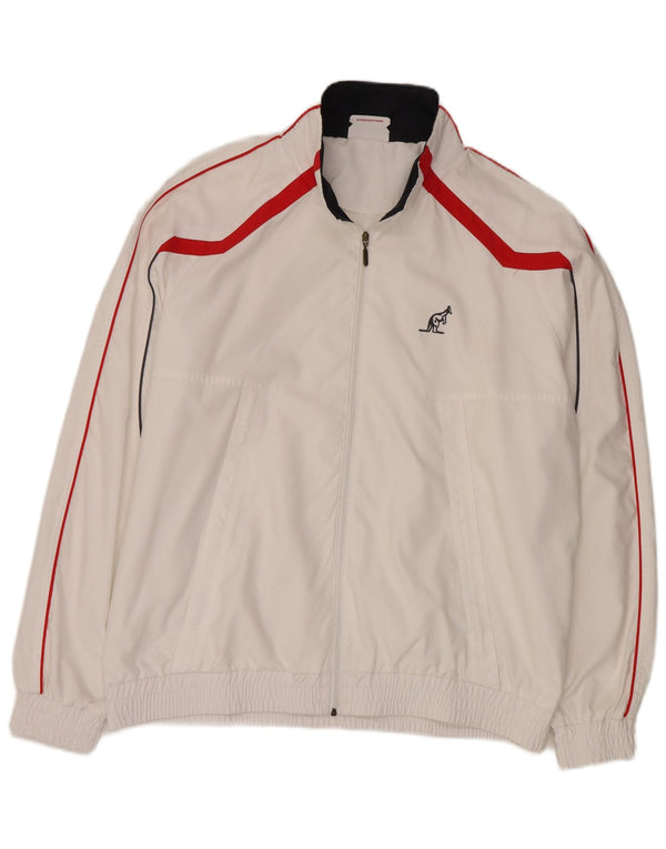 AUSTRALIAN L'ALPINA Mens Tracksuit Top Jacket IT 54 XL White Polyester