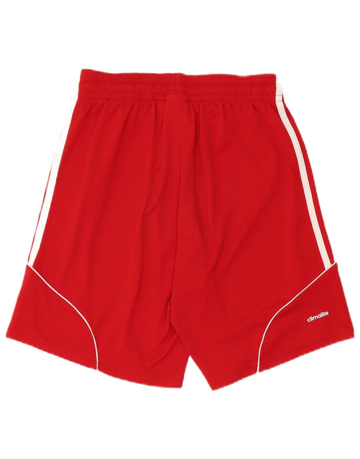 Pantaloni scurți sport pentru bărbați Adidas Climalite, poliester roșu mic