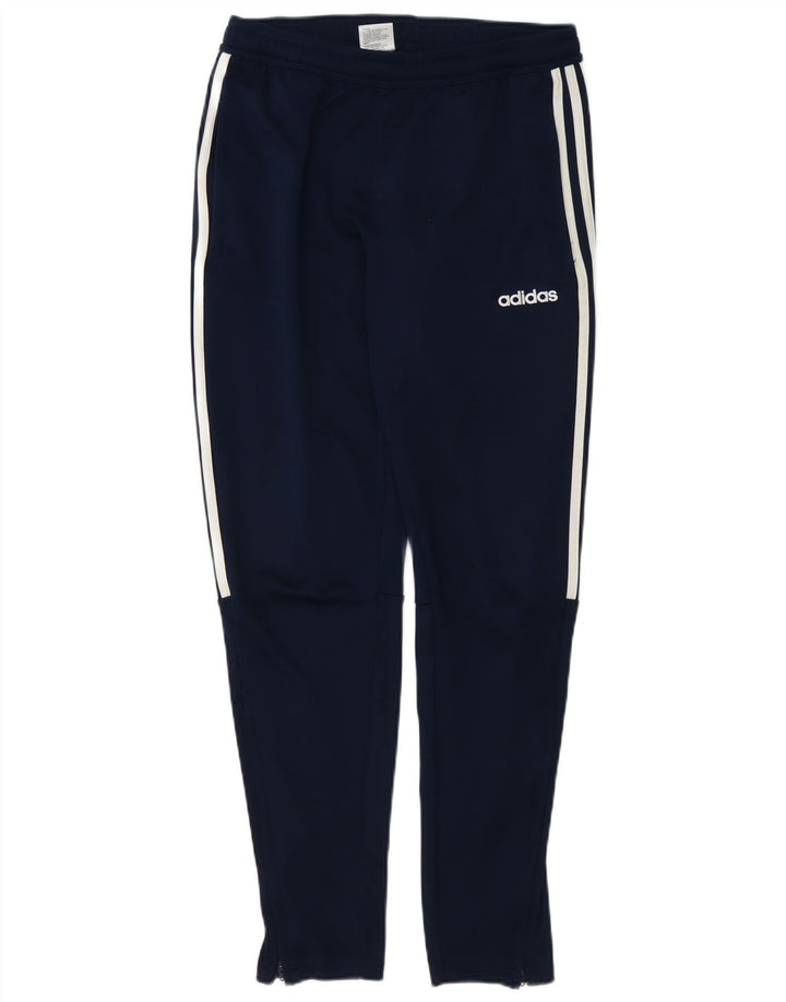 Pantaloni de trening Adidas pentru bărbați, poliester mediu albastru bleumarin
