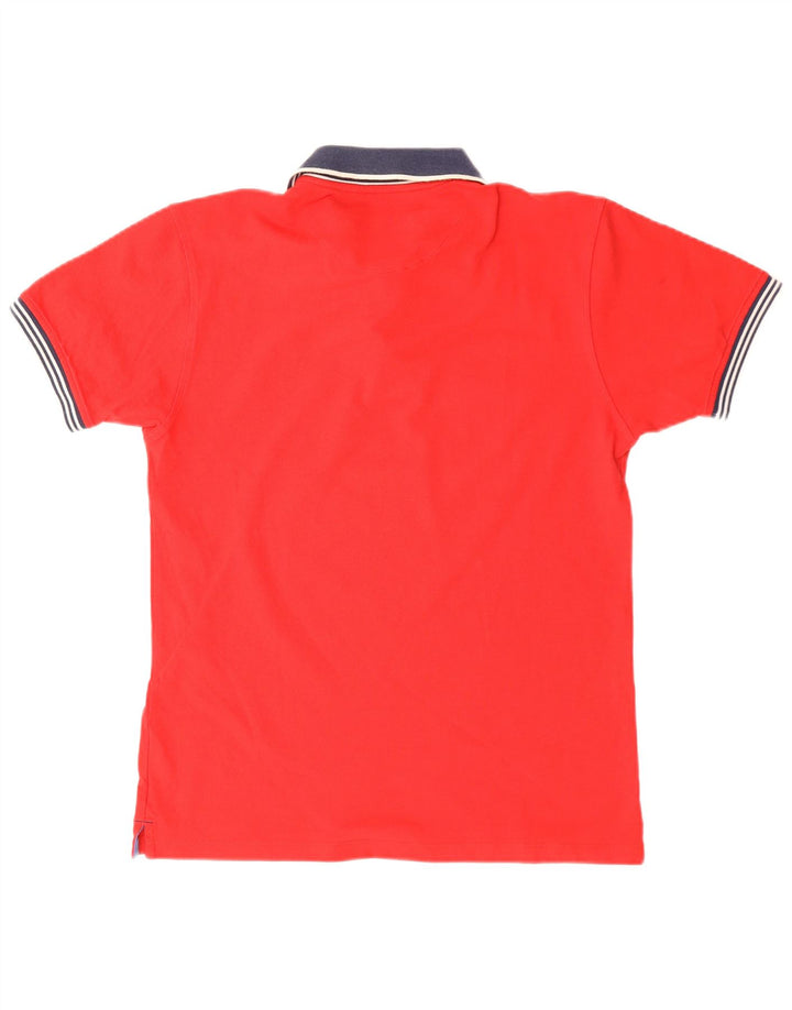 HENRI LLOYD Tricou polo pentru bărbați din bumbac roșu mare