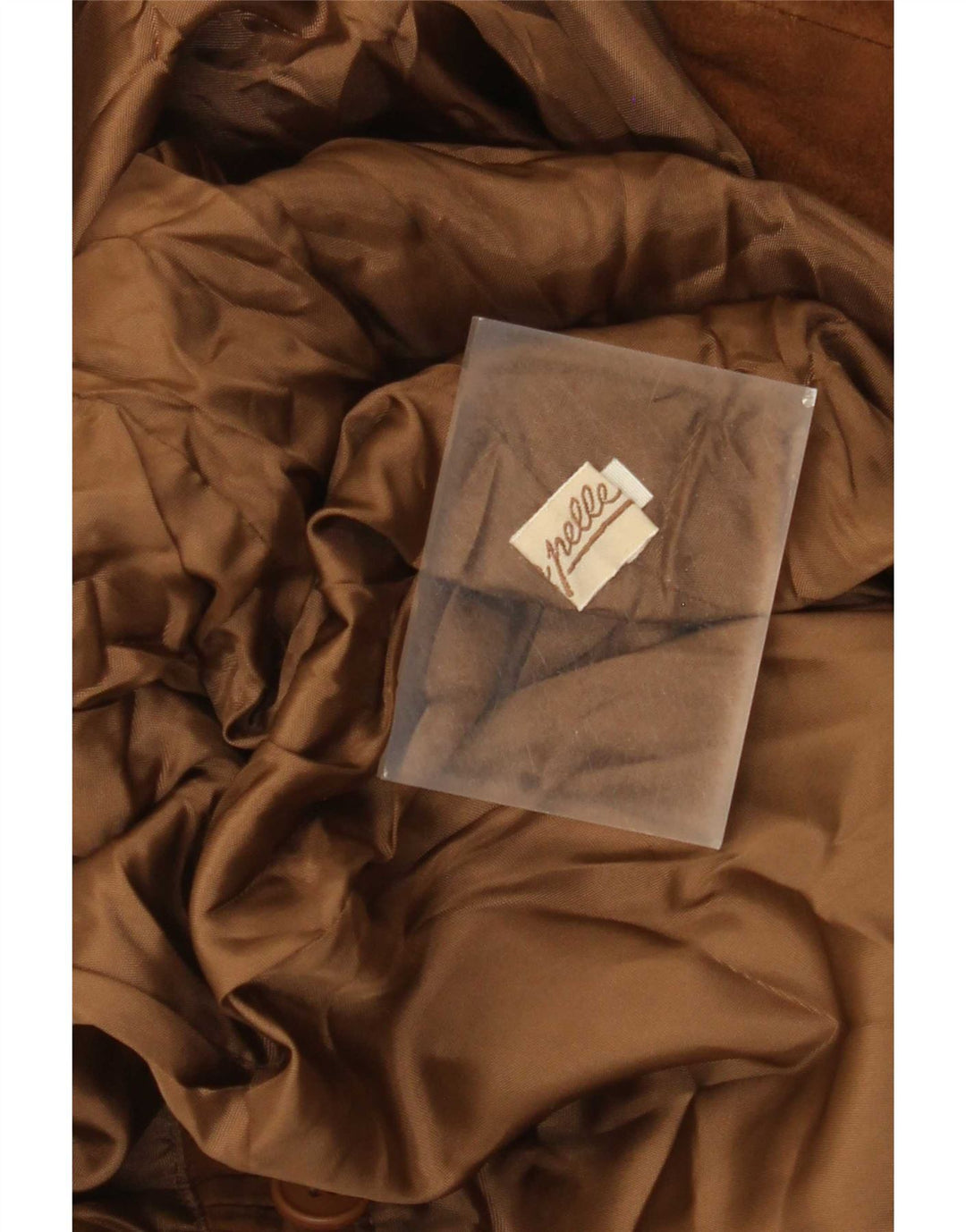 Jachetă de damă vintage din piele intoarsa dublu piept IT 50 XL din piele bej