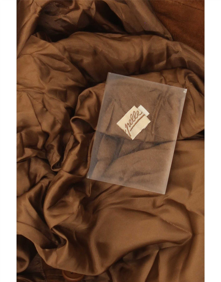 Jachetă de damă vintage din piele intoarsa dublu piept IT 50 XL din piele bej