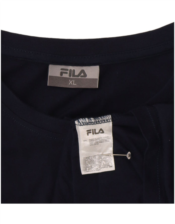 Tricou Bărbați Fila Top XL Bleumarin Bumbac