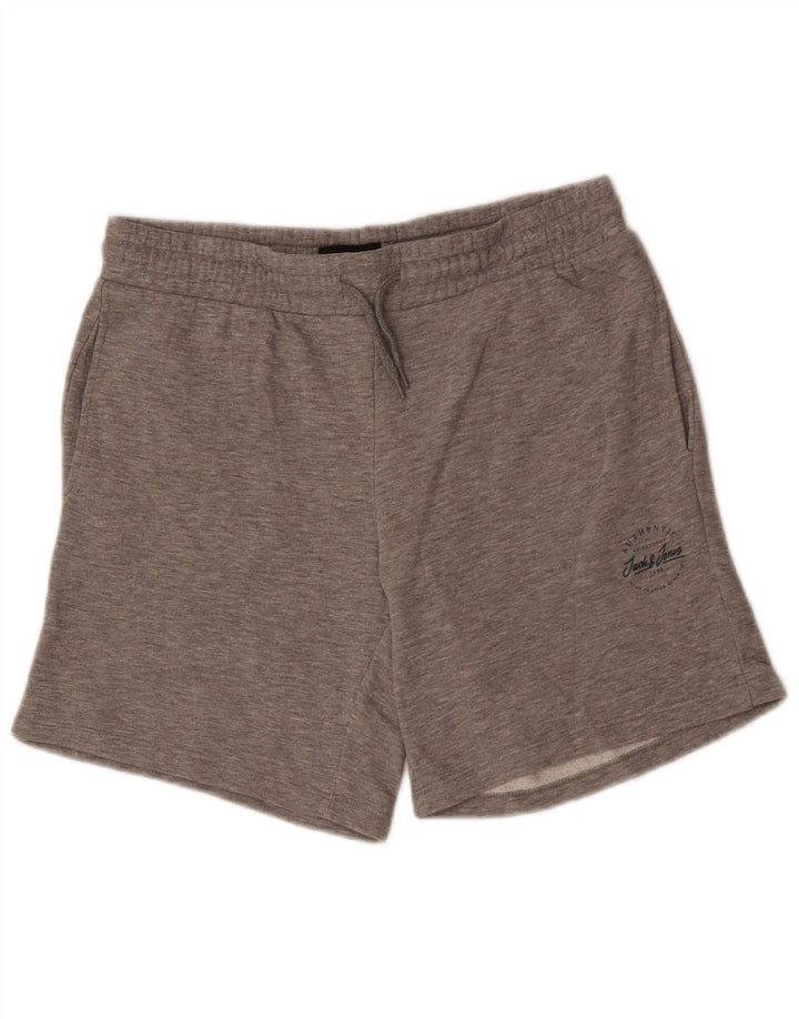 Pantaloni scurți sport pentru bărbați JACK & JONES, bumbac gri mediu