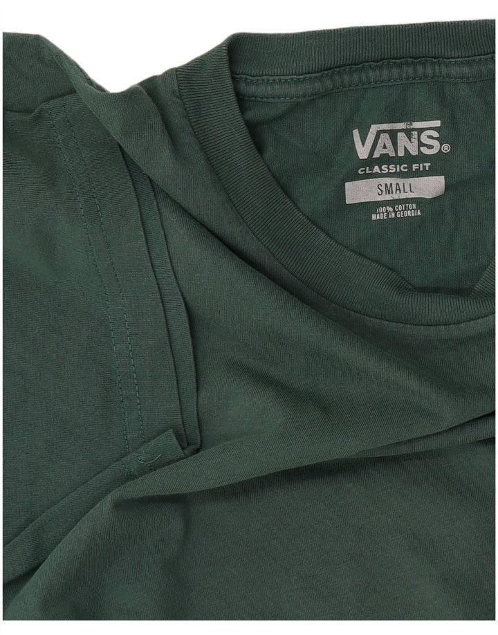 Tricou Vans Classic Fit pentru bărbați Top mic din bumbac verde