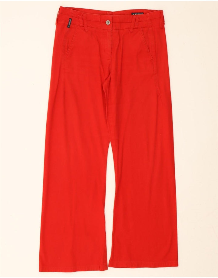 ARMANI Womens Loose Jeans W30 L29 Red Cotton Vintage Armani and Second-Hand Armani from Messina Hembry 