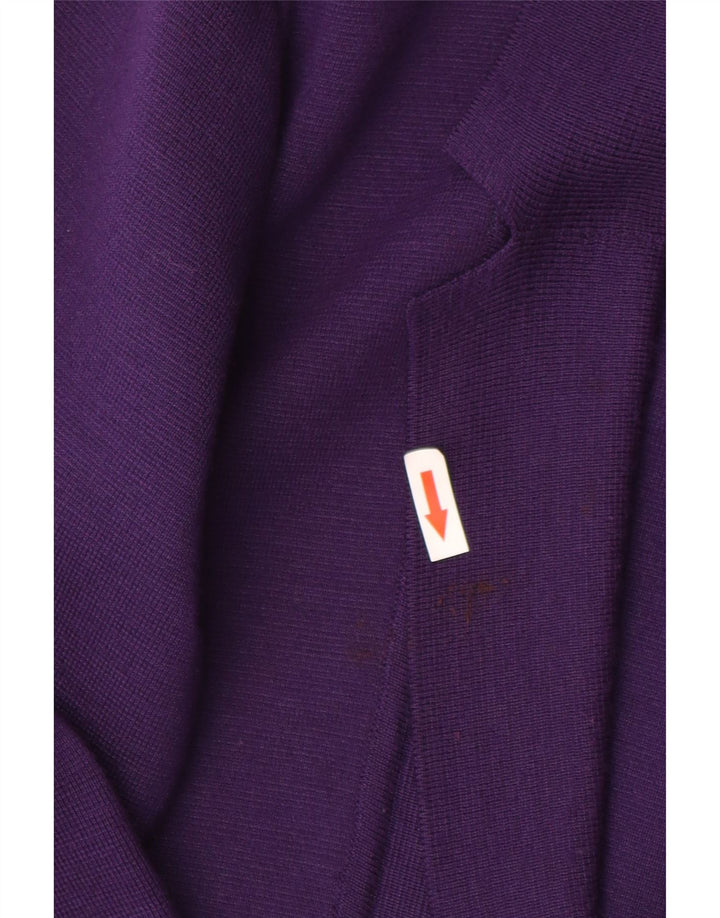 Jachetă vintage pentru femei cu 3 nasturi, UK 10, violet mic