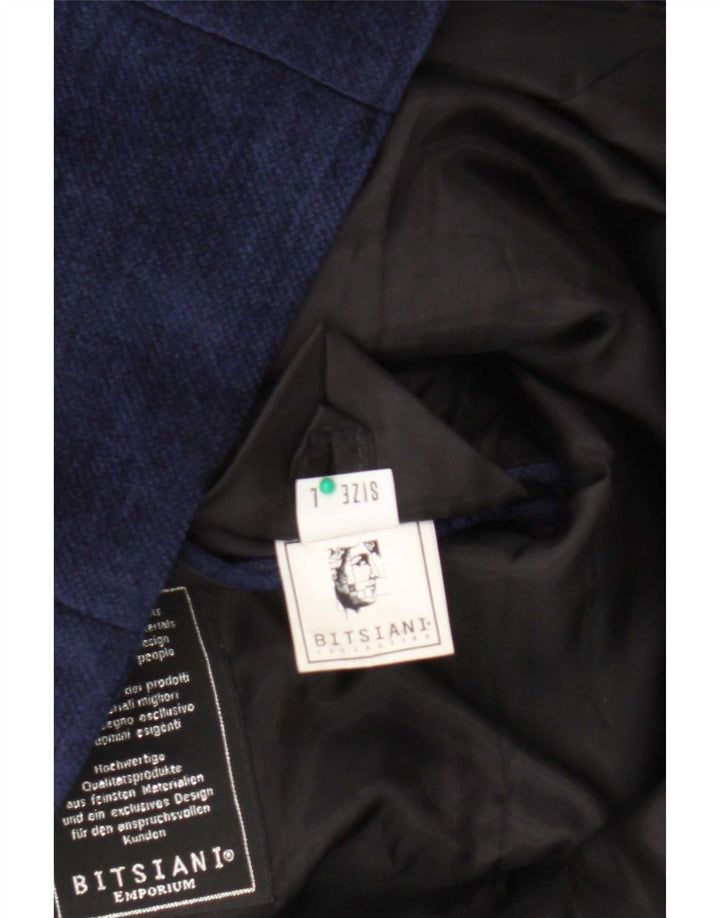 Blazer Vintage pentru bărbați cu 4 nasturi, UK 40, mare, bleumarin