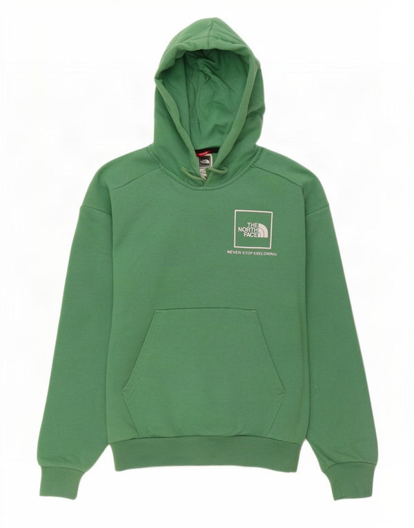 Pulover cu glugă The North Face pentru femei, cu o formă lentă, UK 6 XS, bumbac verde