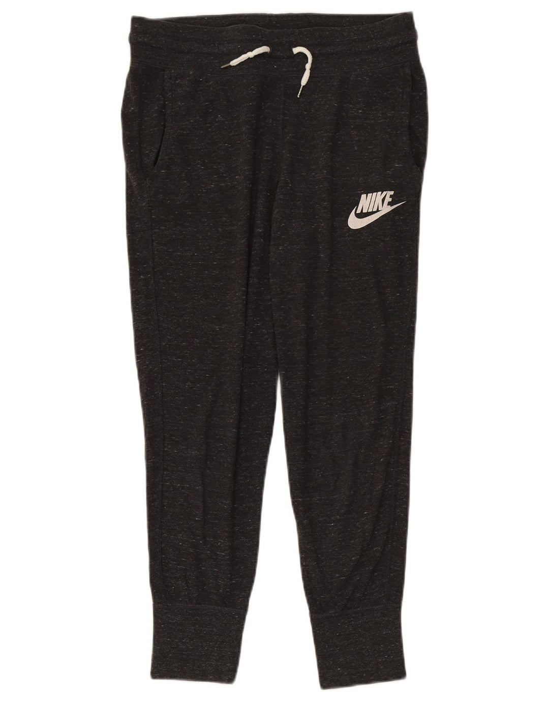 Pantaloni de trening pentru femei NIKE Pantaloni de jogging UK 14, bumbac cu pete gri mediu