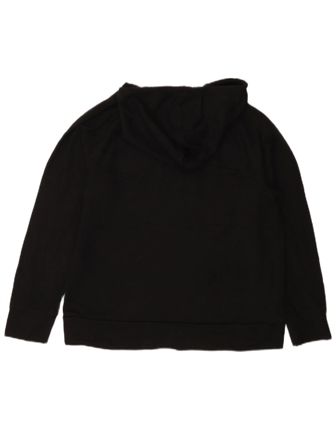 Eddie Bauer Pulover cu glugă cu formă largi pentru femei UK 14 Poliester mediu negru