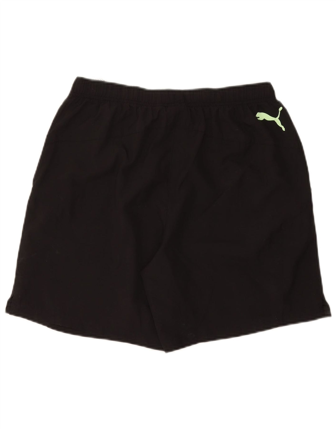 Pantaloni scurți sport grafic Puma pentru bărbați, poliester mediu negru