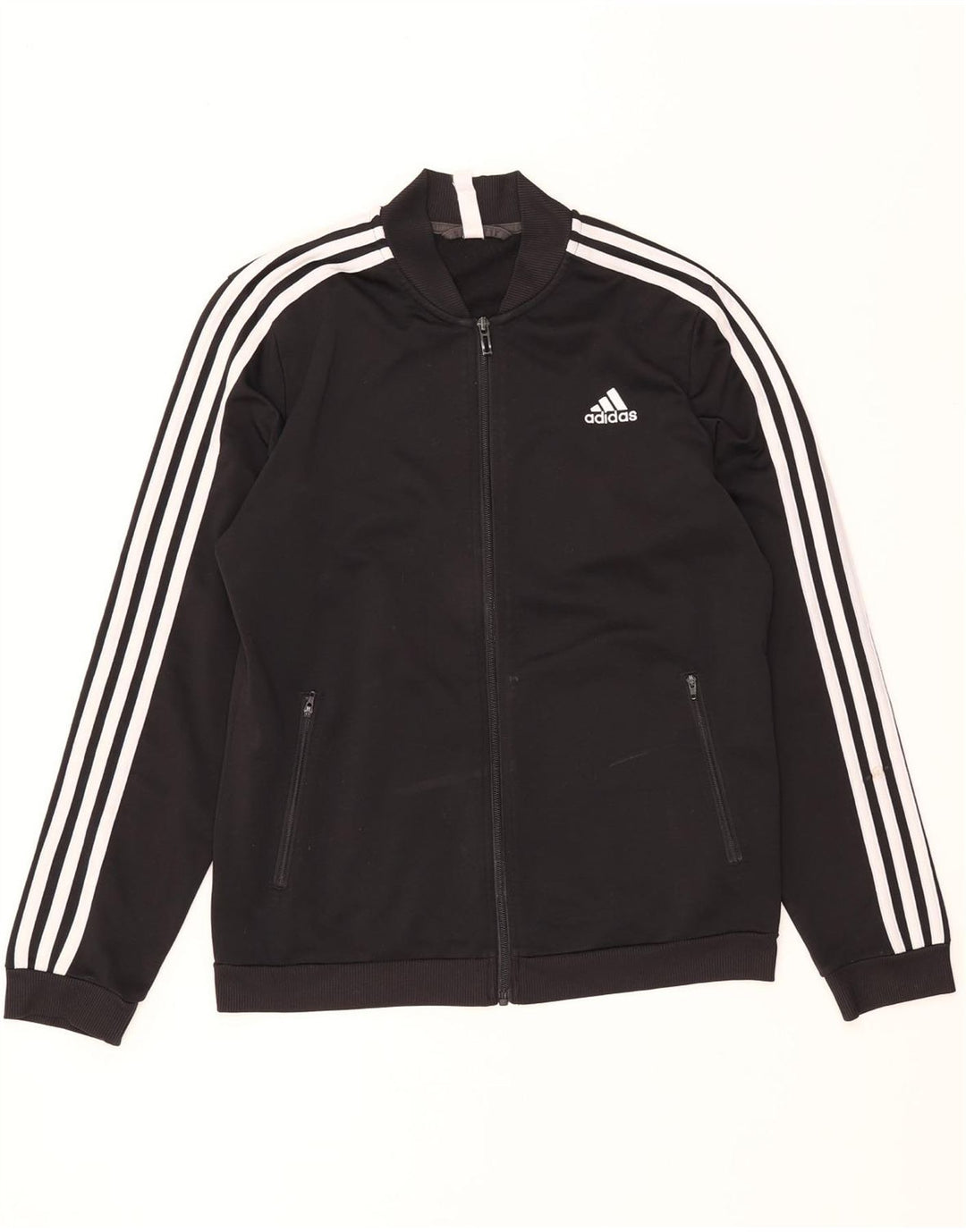 Jachetă de trening pentru femei ADIDAS UK 12/14 Poliester mediu negru