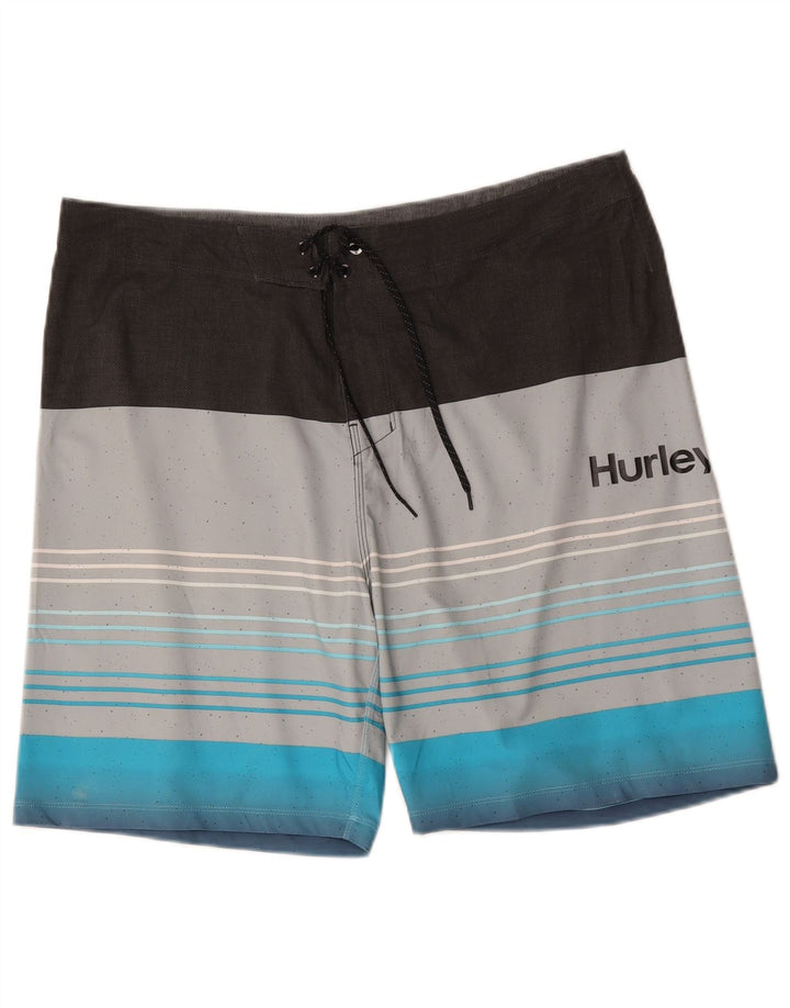 Pantaloni scurți de înot Hurley Phantom Graphic pentru bărbați, mari, multicolore, cu dungi