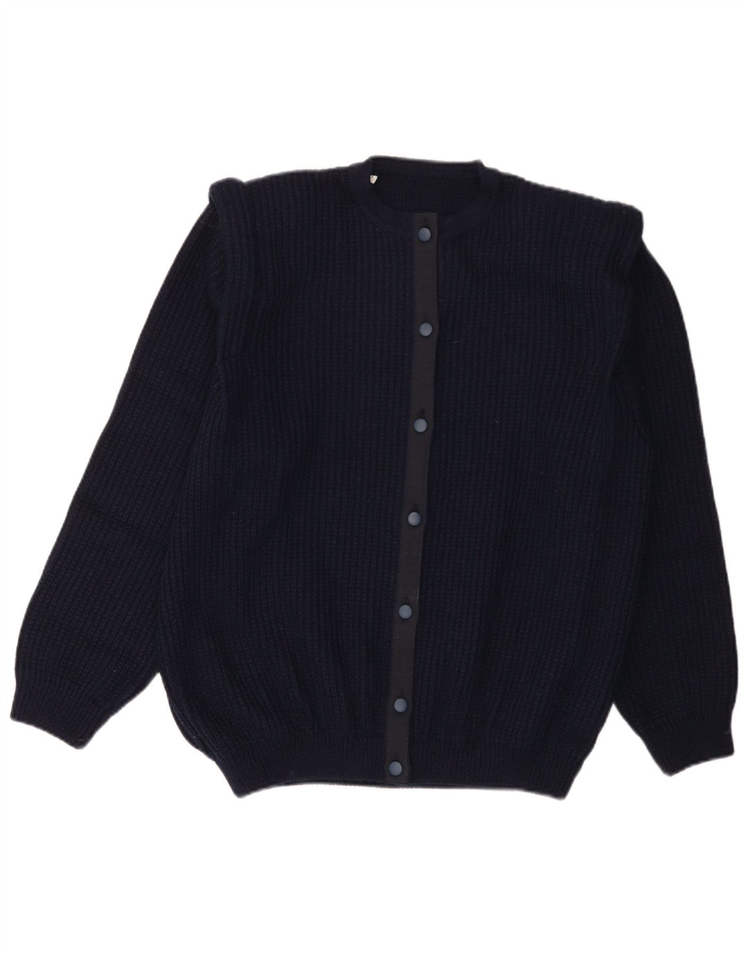 Cardigan Vintage pentru bărbați, lână mare, albastru