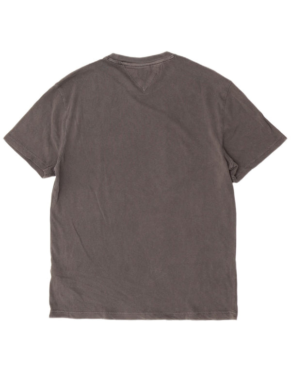 Tricou grafic Tommy Hilfiger pentru bărbați Top mare bumbac gri