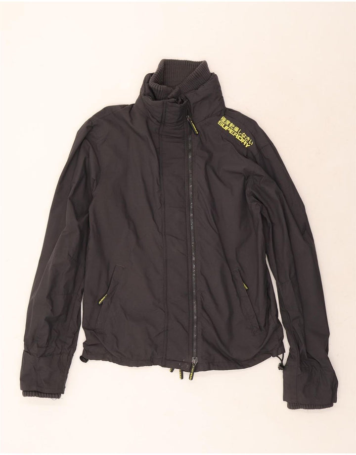 Jachetă de ploaie grafică Superdry pentru bărbați UK 42 XL nailon gri