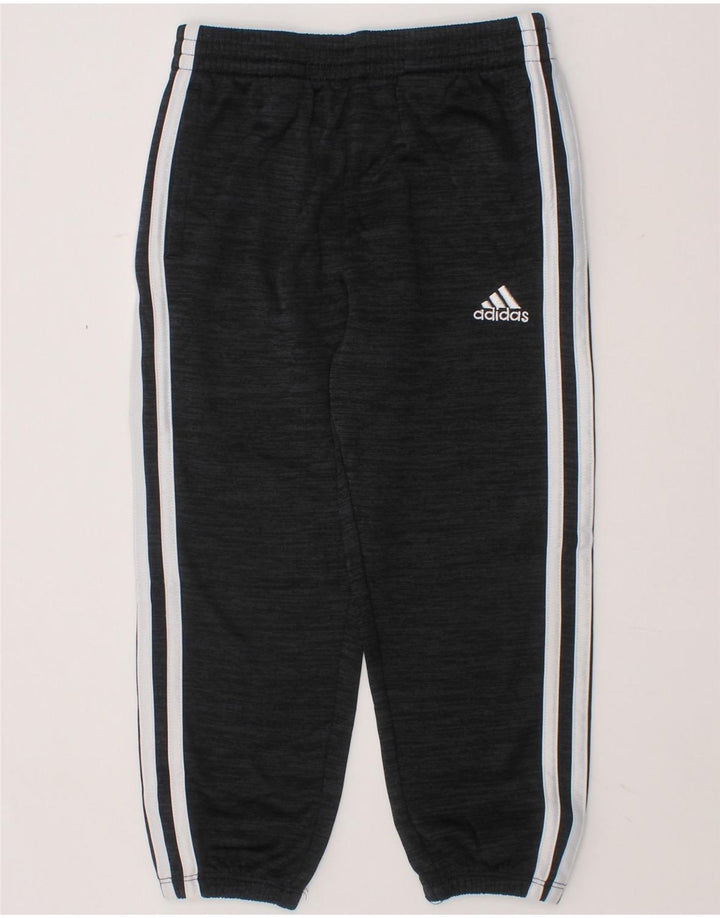 ADIDAS Boys Tracksuit Trousers Joggers 3-4 Years  Grey Flecked Polyester Vintage Adidas and Second-Hand Adidas from Messina Hembry 