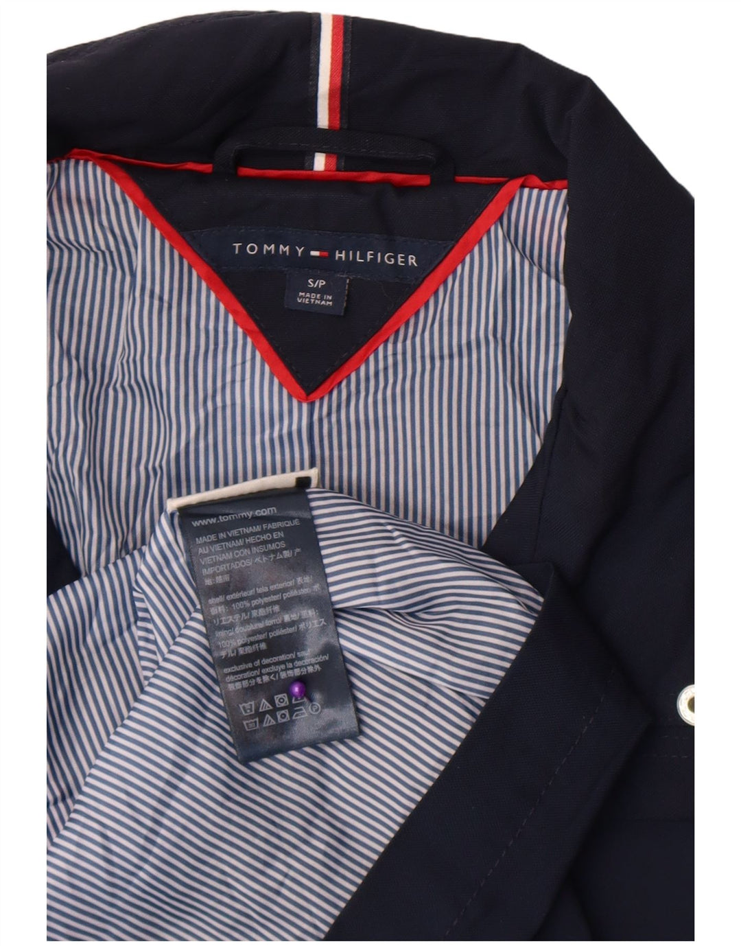 Jachetă utilitare Tommy Hilfiger pentru femei UK 10 Mic, poliester bleumarin