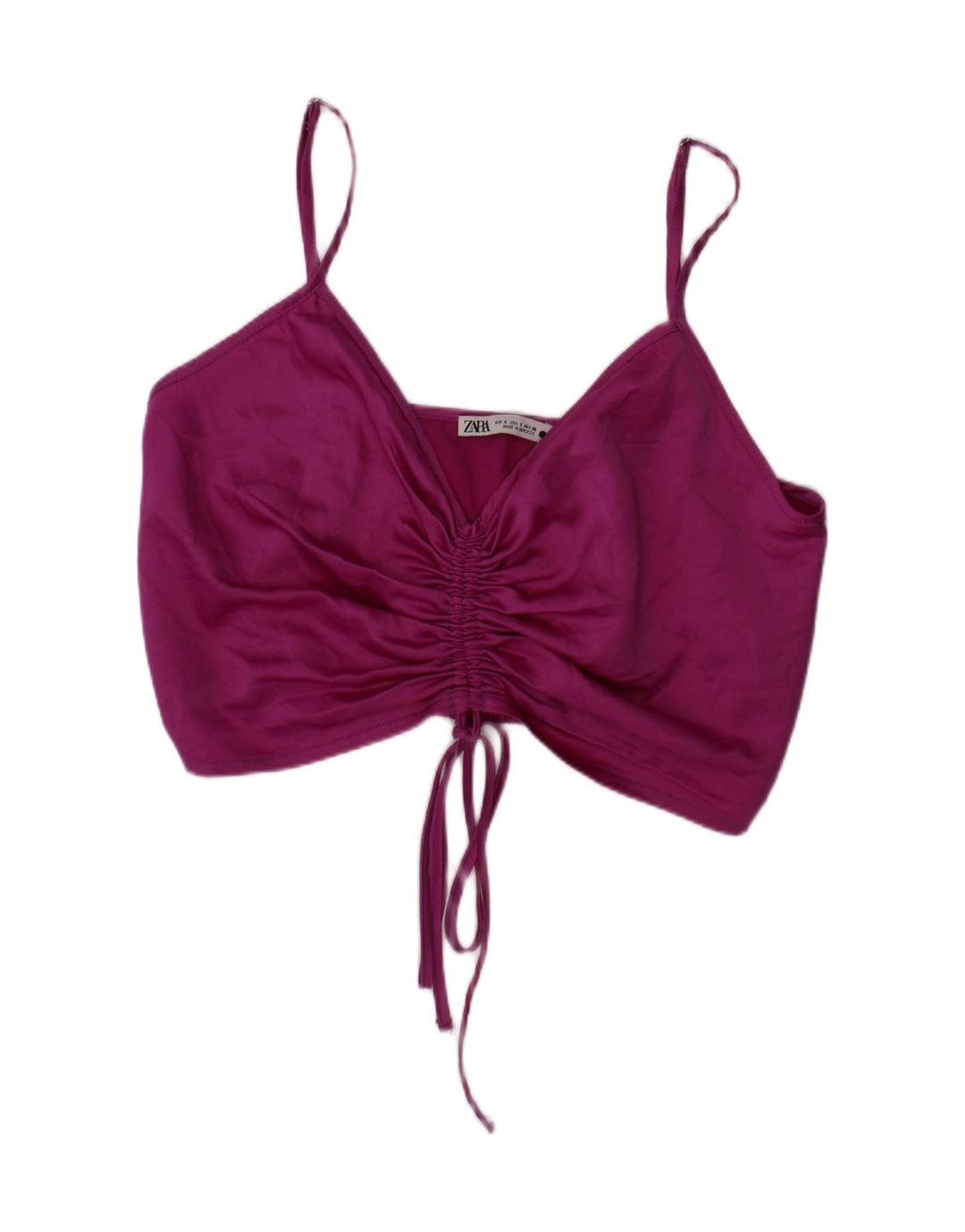 Top Crop pentru Damă Zara Mic Violet Poliester