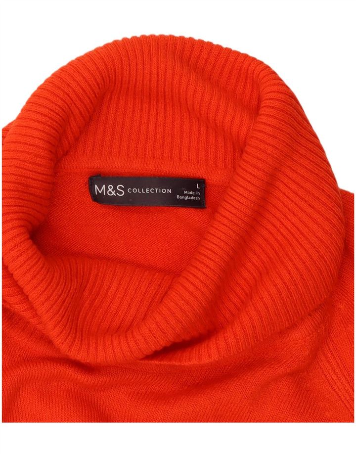 Marks & Spencer Pulover cu gât rulat pentru femei UK 16 Large Red
