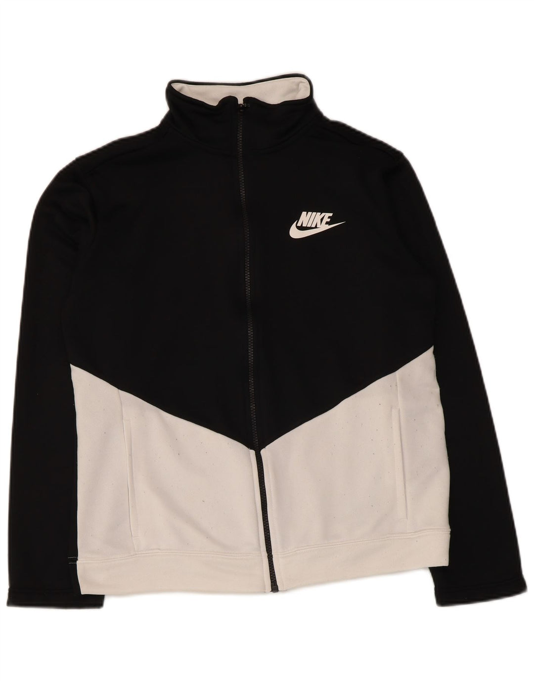 Jachetă de trening pentru băieți Nike 13-14 ani XL Poliester color bloc negru
