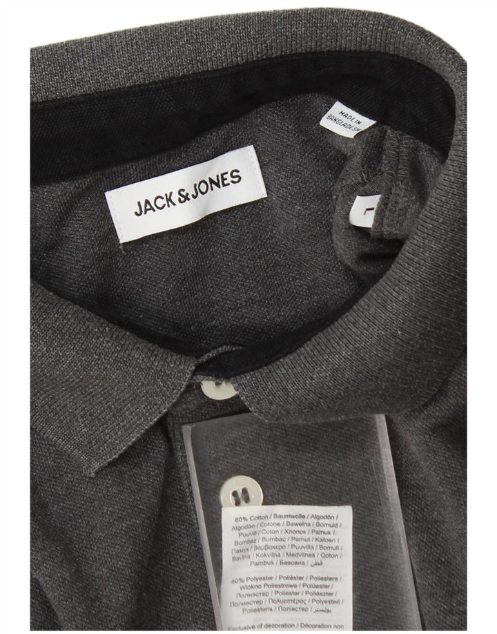 Tricou polo Jack & Jones pentru bărbați, mare, gri, bumbac