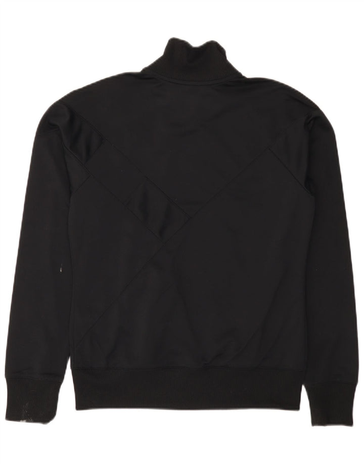 Jachetă de top pentru trening Nike pentru femei UK 10/12 Poliester cu dungi negre medii