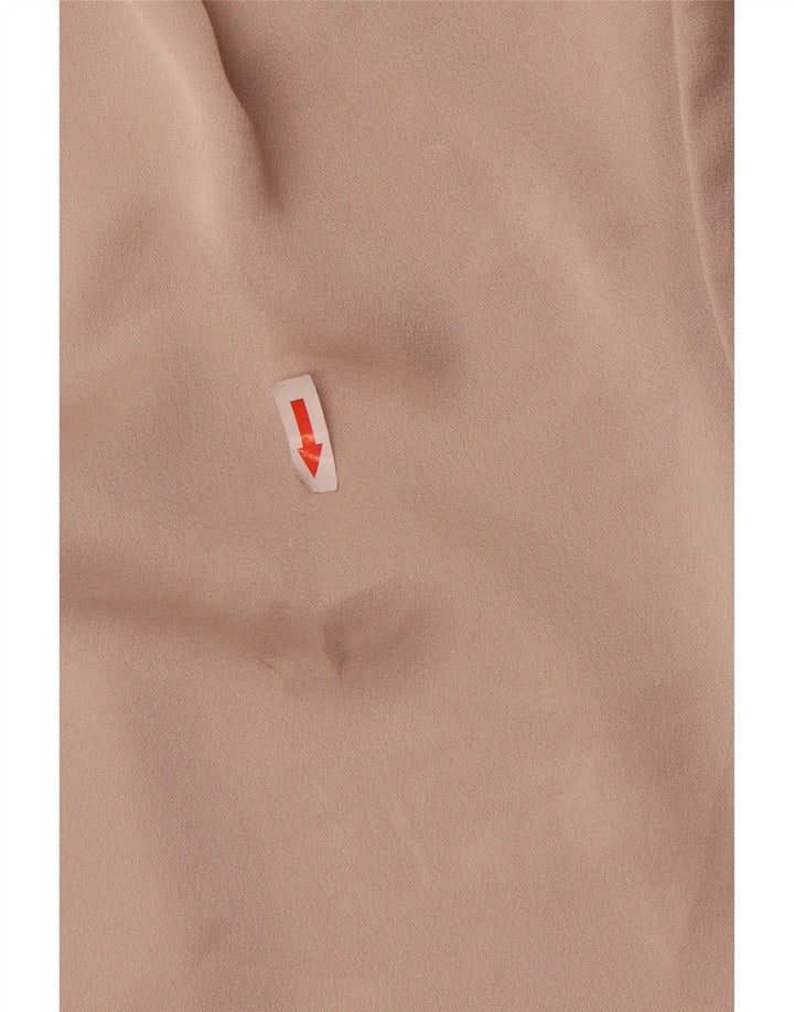 Bluză supradimensionată Topshop pentru femei Top UK 10 Small Beige Poliester