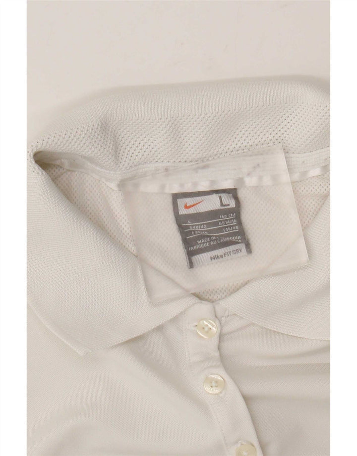 Tricou polo Nike pentru femei UK 14/16 Large White