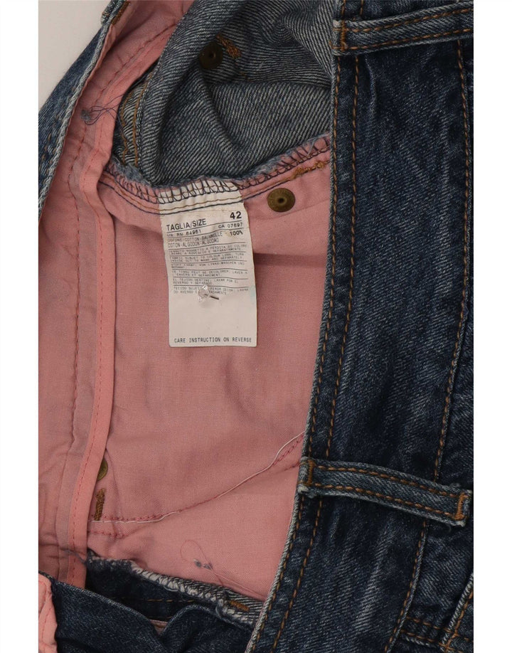 Pantaloni scurți din denim pentru femei Benetton IT 42 Medium W30 Bumbac albastru