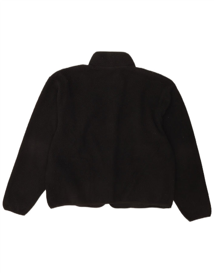 Jachetă fleece pentru bărbați Nike, cu ajustare lejeră, UK 38, poliester mediu negru